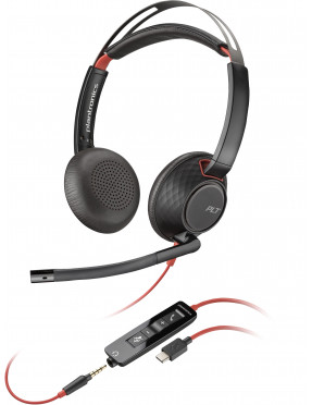 Poly Headset Blackwire USB 5220 Stereo USB +  3,5mm Klinke