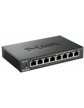 D-Link DES 108 - Switch - 8 x 10/100 - Desktop