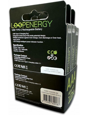 Verico International Co. Verico Loop Energy 4-Pack Micro AAA