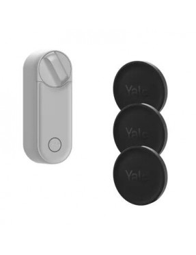 Yale Linus L2 Smart Lock silber + Dot 3er-Pack schwarz