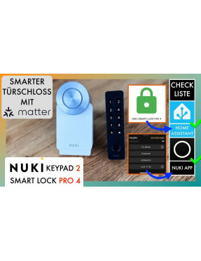 Nuki Smart Lock Pro 4. Generation weiß + Türkontakt