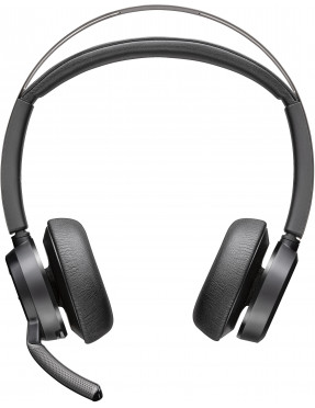 Poly Voyager Focus 2 UC Headset + USB-A-an-USB-C-Kabel + Lad