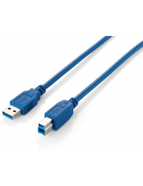 Equip EQUIP 128291 USB 3.0 A auf B Kabel, M/M, 1.0m , Blue