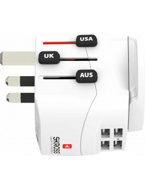 SKROSS Pro Light USB 4xA World Reiseadapter 1302471