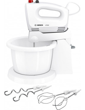 Bosch MFQ2600W Handrührer mit Ständer / Schüssel CleverMixx 