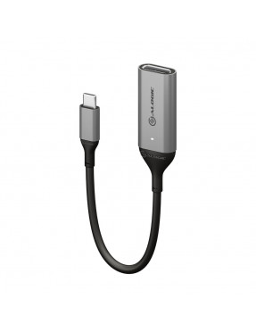 ALOGIC Ultra USB-C (männlich) auf DP (weiblich) Adapter grau