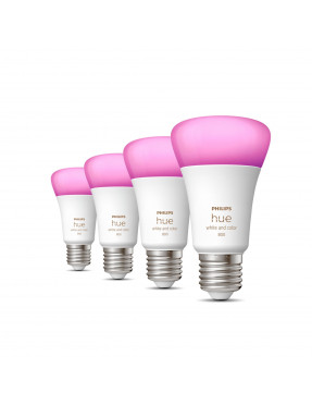 Philips Hue White & Color Ambiance E27 806lm 60W, 4er Pack