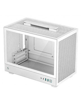 Deepcool DeepCool CH160 weiß Mini Tower Gehäuse Mini-ITX Gla