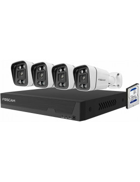 Foscam FN9108E-B4-2T Überwachungsset mit 4 Überwachungskamer