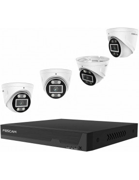 Foscam FN9108E-T4-2T Überwachungsset mit 4 Überwachungskamer