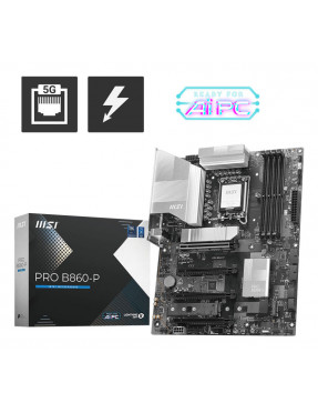 MSI PRO B860-P Mainboard 1851 M.2/WIFI7/BT/HDMI/DP/TB4/USB-C