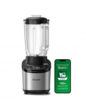Philips HR3760/00 Standmixer 1.500W 2l-Glas 12 Stufen silber