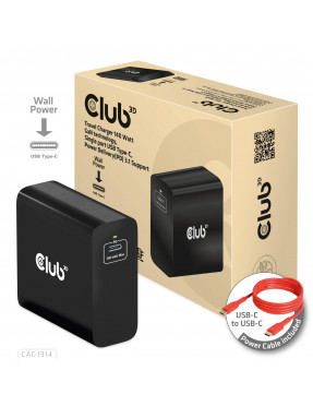 Club3D Club 3D Reise Ladegerät PPS 140W GAN, USB Typ-C Power