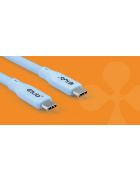 Club3D Club 3D USB Typ-C zu Typ-C Perlen Kabel 60W 2m blau