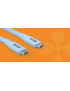 Club3D Club 3D USB Typ-C zu Typ-C Perlen Kabel 60W 2m blau