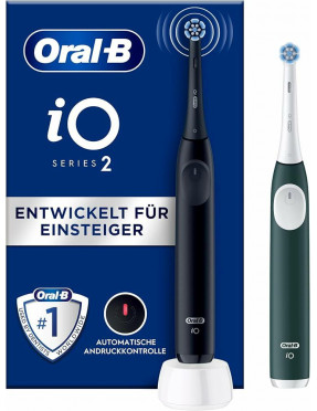 Oral-B iO Series 2 Elektrische Zahnbürste + 2. Handstück Nig