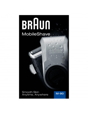 Braun PocketGo M90 MobileShave Reiserasierer Silber/ Schwarz
