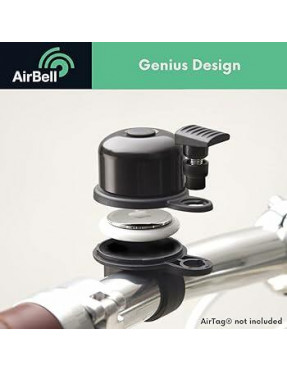 TeamNobile AirBell Pro Fahrradklingel, 22 mm, für Apple Find