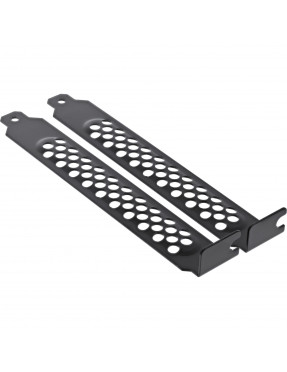 Intos InLine PCI Slotblech perforiert 2er Pack schwarz