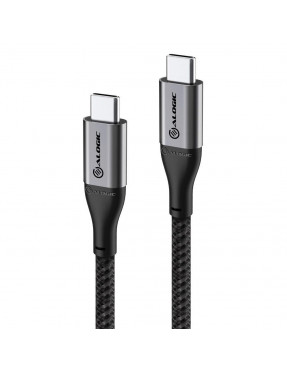 ALOGIC Super Ultra USB 2.0 USB-C-auf-USB-C-Kabel 30cm grau