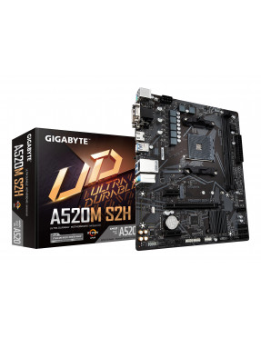 GIGABYTE Gigabyte A520M S2H mATX Mainboard Sockel AM4 VGA/HD