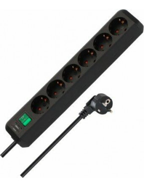 Brennenstuhl Eco-Line Steckdosenleiste mit Schalter 6-fach 1