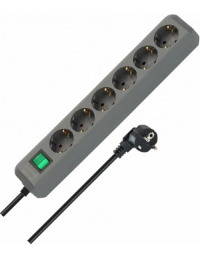 Brennenstuhl Eco-Line Steckdosenleiste mit Schalter 6-fach 1