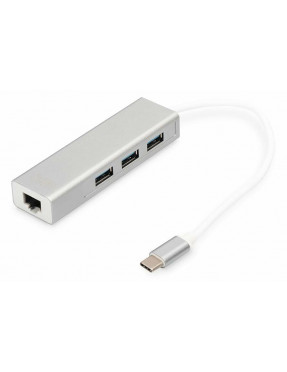 Digitus DIGITUS USB Typ C 3.0 Hub mit Gigabit Ethernet