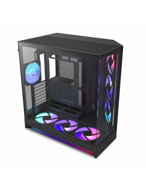 NZXT H9 Flow RGB+ (2025) All Black Midi Tower ATX Gaming Geh