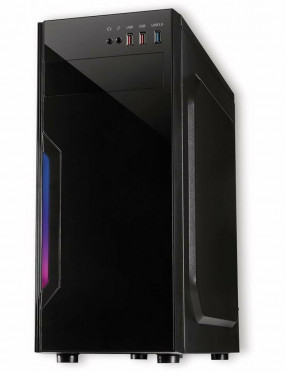 Inter-Tech B42 RGB Midi Tower Gaming Gehäuse Schwarz 3x USB