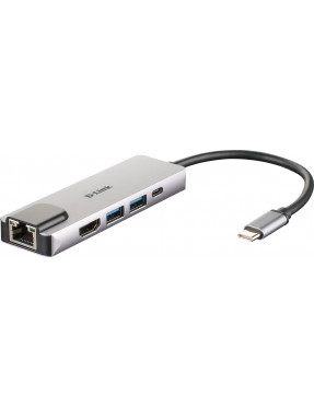 D-Link DUB-M520 5-In-1 USB-C Hub mit HDMI/Ethernet und USB-C