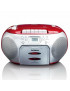 Lenco SCD-420RD CD-Radio mit Kassette, Rot
