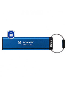 Kingston 16 GB IronKey Keypad 200 Verschlüsselter USB-Stick 