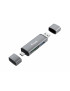 Equip EQUIP 245460 Kartenleser mit USB 3.0-Hub, OTG