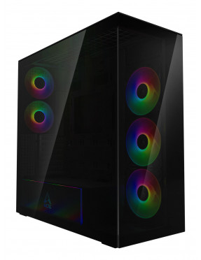 ARCTIC Xtender Black E-ATX Gaming Gehäuse mit Seitenfenster