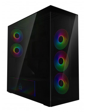 ARCTIC Xtender VG Black E-ATX Gaming Gehäuse mit Seitenfenst