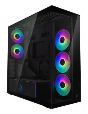 ARCTIC Xtender VG Mirror Black E-ATX Gaming Gehäuse mit Seit