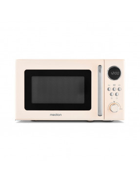 Medion MD15000 Retro Mikrowelle Solo beige 800W 20L