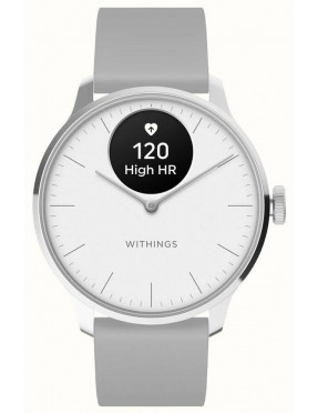 Withings ScanWatch Light weiß/grau Herzfrequenzmessung, Schl