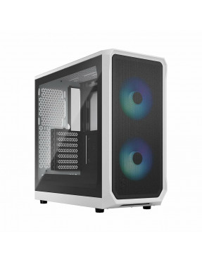 Fractal Design Focus 2 RGB White Gaming Gehäuse Seintenfenst