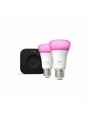 Philips Hue Starter Kit: Hue Bridge Pro + 2 E27, White and C