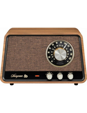 SANGEAN Sangean WR-101 Retro-Radio Echtholz-Gehäuse Nussbaum