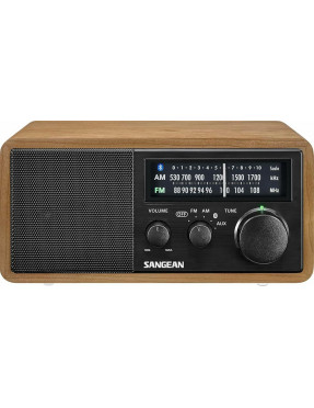 SANGEAN Sangean WR-11 BT Retro-Radio Echtholz-Gehäuse Helles