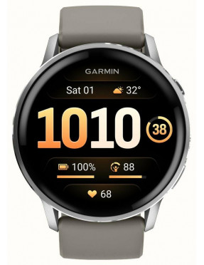 Garmin Venu® 4 - 45 mm Schwarz/Silber mit Schnellwechsel-Sil