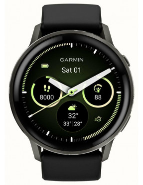 Garmin Venu® 4 - 45 mm Grau/Silber mit Schnellwechsel-Siliko