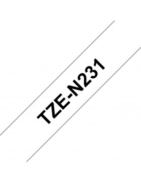 Brother TZe-N231 Schriftband, schwarz auf weiss 12mm x 8m un