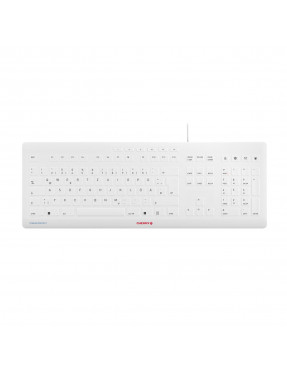 Cherry CHERRY STREAM PROTECT USB-A Tastatur, weiß