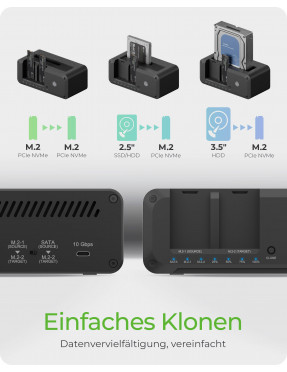Raid Sonic RaidSonic Icy Box IB-2924MSCL-C31 Klon- & Docking