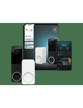 Philips Hue Secure Set: Kabelgebundene Türklingelkamera & sm