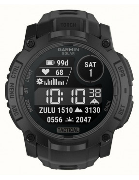 Garmin Instinct® 3 Solar 50mm  Schwarz/Steinweiß mit Silikon